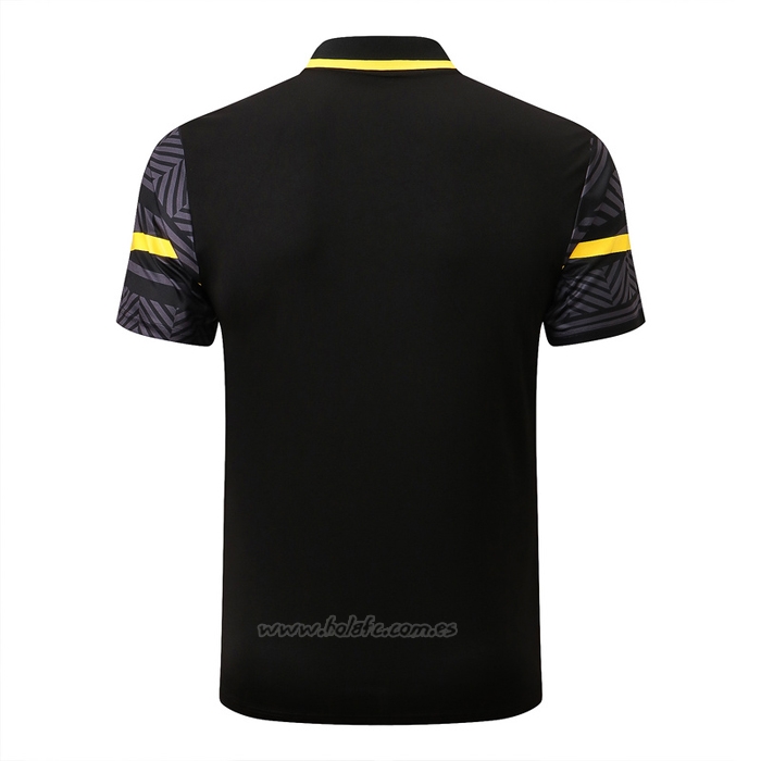 Camiseta Polo del Borussia Dortmund 2022-2023 Negro y Amarillo